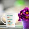 Aj Prints You are Kind Smart Important Inspirational Quotes Printed Conical Cup Latte Coffee Mug Gift for Your Loved Ones | Save 33% - Rajasthan Living 10