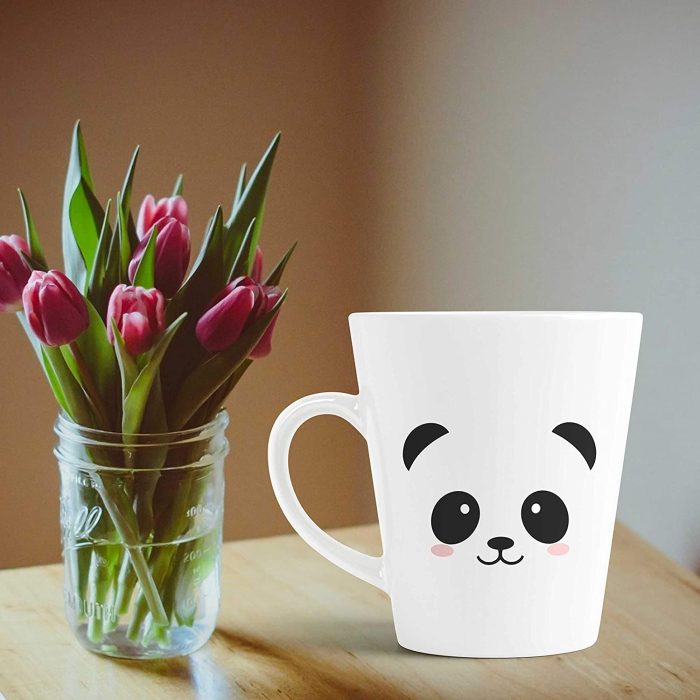 Aj Prints Panda Face Design Printed On White Conical Coffee Mug-12Oz Tea Cup-Gift for Bridal Parties,Funny Mug,Gift for Boyfriend/Girlfriend | Save 33% - Rajasthan Living 7
