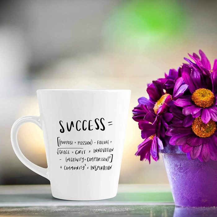 Aj Prints Formula for Success Funny Latte Coffee Mug Gift for Him/Her, 12oz Ceramic Coffee Novelty Conical Mug/Cup | Save 33% - Rajasthan Living 7