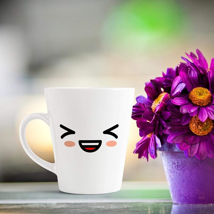 Aj Prints Conical Latte Mug 12oz Cute Creative Cartoon Face Expression Mug Gift | Save 33% - Rajasthan Living 7