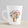 Aj Prints Beautiful Flowers Printed Conical Coffee Mug- Gift for Family, Friend- White 12Oz | Save 33% - Rajasthan Living 10