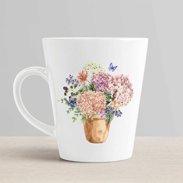 Aj Prints Beautiful Flowers Printed Conical Coffee Mug- Gift for Family, Friend- White 12Oz | Save 33% - Rajasthan Living 6