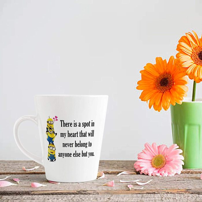 Aj Prints Love Quotes Cartoon Conical Coffee Mug- Funny Mug for Milk, Coffee, Tea 350ml Mug Gift for Friend, Boyfriend, Husband | Save 33% - Rajasthan Living 7