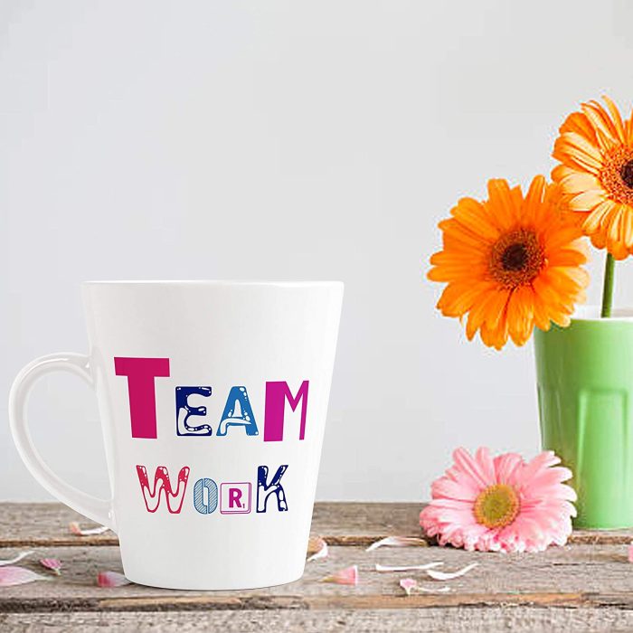 Aj Prints Team Work Printed Conical Coffee Mug- 350ml Coffee Mug- New Theme Printed Conical Mug | Save 33% - Rajasthan Living 7