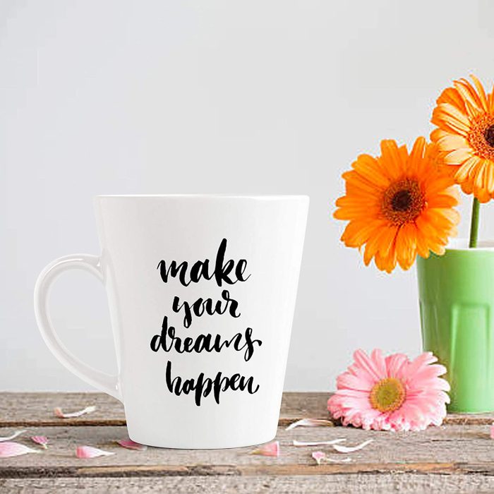 Aj Prints Make You Dreams Happen Printed Conical Coffee Mug- Gift for Mom, Gift for Father | Save 33% - Rajasthan Living 7