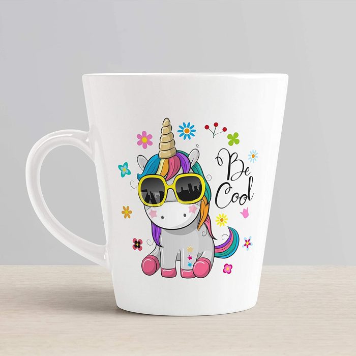 Aj Prints Cute Unicorn Printed Conical Coffee Mug-350ml-White Milk Mug | Save 33% - Rajasthan Living 6