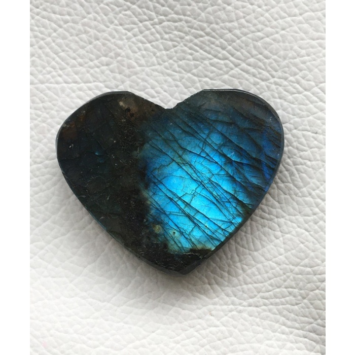 Rare Heart Shape Blue Labradorite Cabochon 127Cts Jewelry Making Labradorite Cabochons 36X39XMM Natural Labradorite Wholesale Stone H08 | Save 33% - Rajasthan Living 8