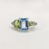 Blue Topaz and Peridot Ring Multi Gemstones Ring – December and August Birthstone | Save 33% - Rajasthan Living 8