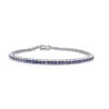 Purple Sapphire and Diamond Bracelet in 18K White Gold | Save 33% - Rajasthan Living 7