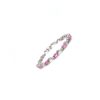 Pink Sapphire and Diamond Bracelet in 18K White Gold | Save 33% - Rajasthan Living 9