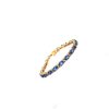Sapphire and Diamond Bracelet in 14K Yellow Gold | Save 33% - Rajasthan Living 8
