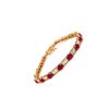 Ruby and Diamond Bracelet in 14K Yellow Gold | Save 33% - Rajasthan Living 8