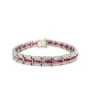 Ruby and Diamond Bracelet in 14K White Gold | Save 33% - Rajasthan Living 7