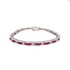 Ruby and Diamond Bracelet in 14K White Gold | Save 33% - Rajasthan Living 7