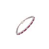 Ruby and Diamond Bracelet in 14K White Gold | Save 33% - Rajasthan Living 8
