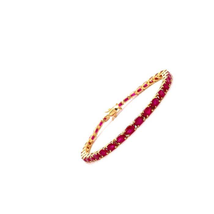 Ruby Bracelet in 14K Yellow Gold | Save 33% - Rajasthan Living 6