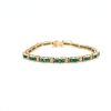 Emerald and Diamond Bracelet in 14K Yellow Gold | Save 33% - Rajasthan Living 7