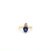 Sapphire and Diamond Ring in 14K Yellow Gold | Save 33% - Rajasthan Living 7