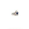 Sapphire and Diamond Ring in 14K White Gold | Save 33% - Rajasthan Living 8