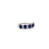 Sapphire and Diamond Ring in 14K White Gold | Save 33% - Rajasthan Living 8