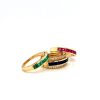 Multi Colour Stones and Diamond Changeable Ring in 14K Yellow Gold | Save 33% - Rajasthan Living 8