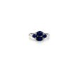 Sapphire and Diamond Ring in 14K White Gold | Save 33% - Rajasthan Living 7