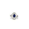 Sapphire and Diamond Ring in 18K White Gold | Save 33% - Rajasthan Living 7