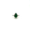 Emerald and Diamond Ring in 18K White Gold | Save 33% - Rajasthan Living 7