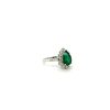 Emerald and Diamond Ring in 18K White Gold | Save 33% - Rajasthan Living 8