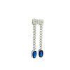 Sapphire and Diamond Earringss in 18K White Gold | Save 33% - Rajasthan Living 8