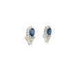 Sapphire and Diamond Earringss in 18K White Gold | Save 33% - Rajasthan Living 8