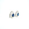 Sapphire and Diamond Earringss in 18K White Gold | Save 33% - Rajasthan Living 8