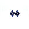 Sapphire and Diamond Earringss in 14K White Gold | Save 33% - Rajasthan Living 7
