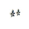 Sapphire and Diamond Earringss in 18K White Gold | Save 33% - Rajasthan Living 8