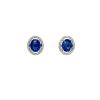 Sapphire and Diamond Earringss in 18K White Gold | Save 33% - Rajasthan Living 7