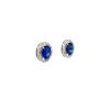 Sapphire and Diamond Earringss in 18K White Gold | Save 33% - Rajasthan Living 8