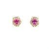 Pink Sapphire and Diamond Earringss in 14K Yellow Gold | Save 33% - Rajasthan Living 7