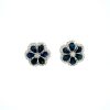Sapphire and Diamond Earringss in 18K White Gold | Save 33% - Rajasthan Living 7