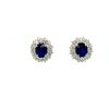 Sapphire and Diamond Earringss in 18K White Gold | Save 33% - Rajasthan Living 7