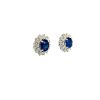 Sapphire and Diamond Earringss in 18K White Gold | Save 33% - Rajasthan Living 8