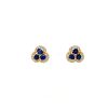Sapphire and Diamond Earringss in 14K Yellow Gold | Save 33% - Rajasthan Living 7