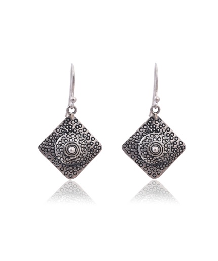 Sterling Silver oxidised Earring | Save 33% - Rajasthan Living