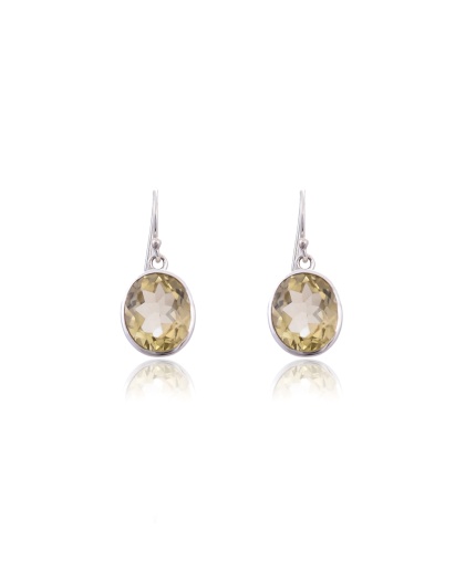 Citrine silver 925 earring | Save 33% - Rajasthan Living