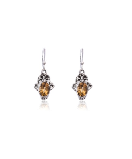 Sterling Silver citrine Earring | Save 33% - Rajasthan Living