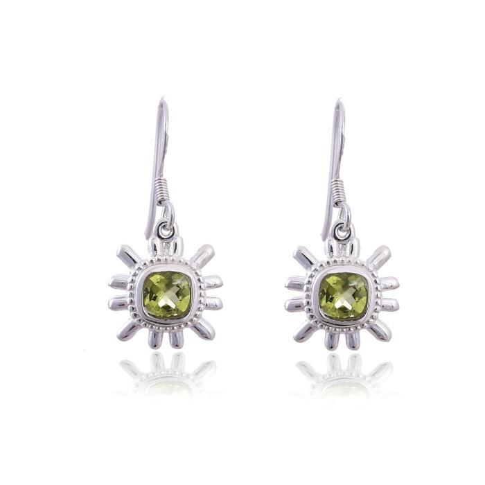 Sterling Silver Peridot Earring | Save 33% - Rajasthan Living 6