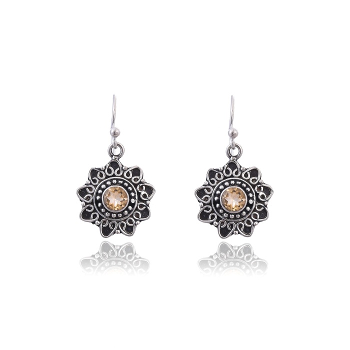 Sterling Silver citrine Earring | Save 33% - Rajasthan Living 6