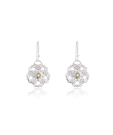 Sterling Silver Peridot Earring | Save 33% - Rajasthan Living