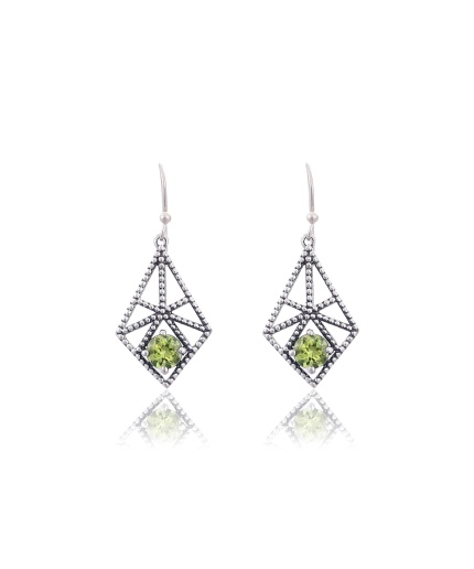 925 Sterling Silver Peridot Earring | Save 33% - Rajasthan Living 5