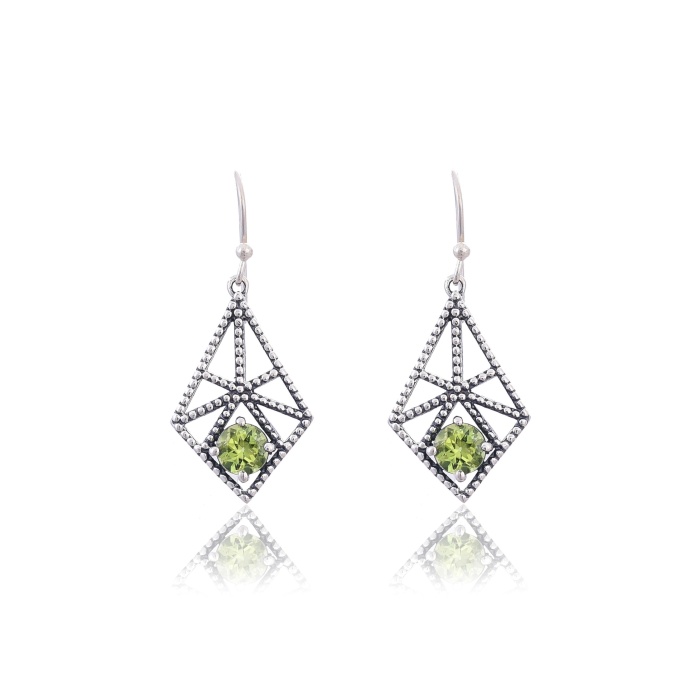 925 Sterling Silver Peridot Earring | Save 33% - Rajasthan Living 6