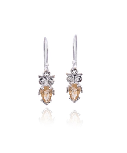 925 Silver Citrine Earring | Save 33% - Rajasthan Living